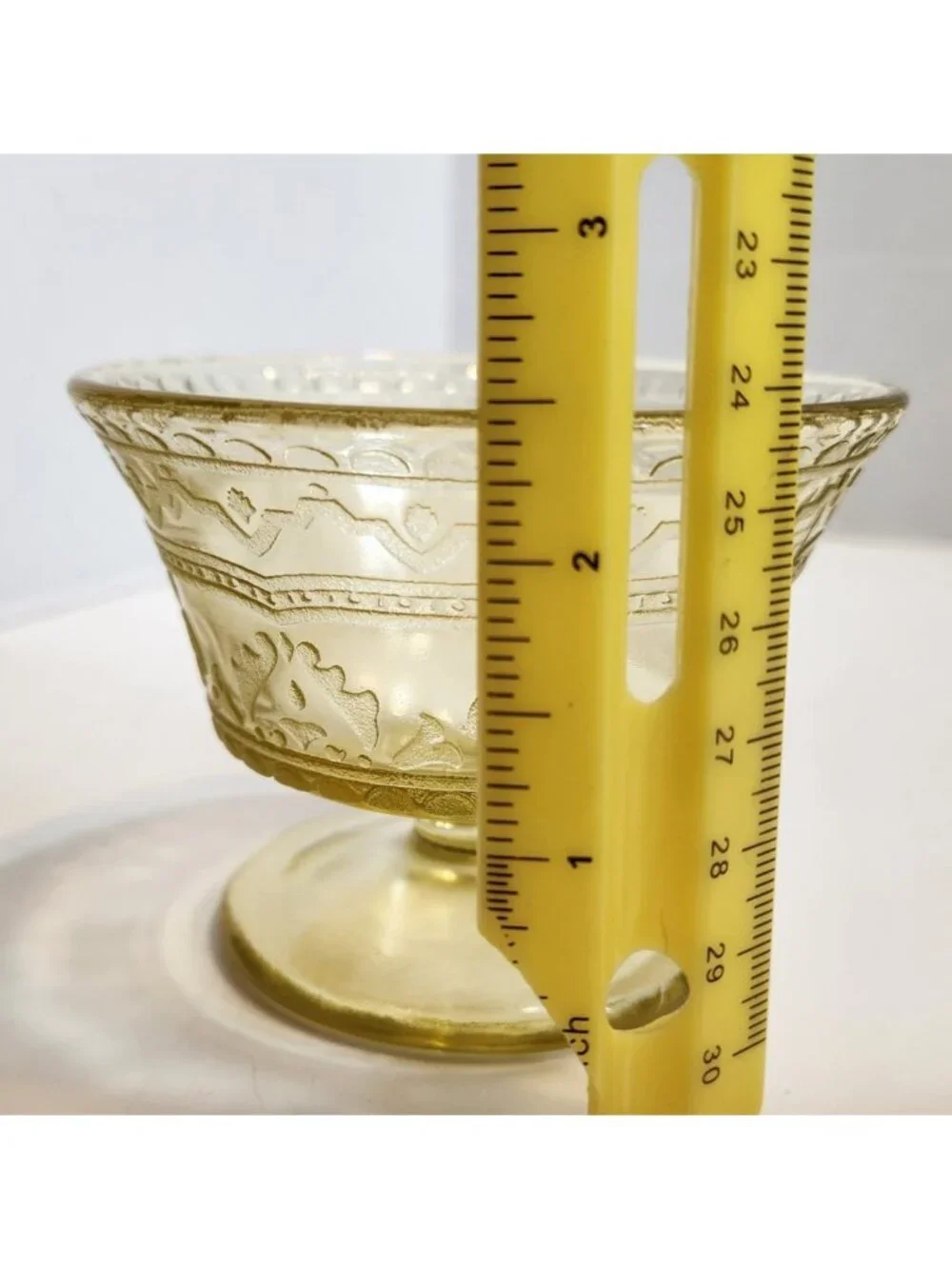 Federal Glass Patrician Spoke Amber Depression Glass 3x3.57 inch Sherbet Glass